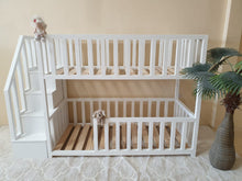 The Peyton Bunk Bed with storage stairs