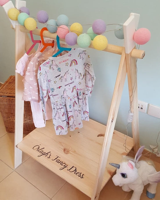 Children's Teepee Clothes or Dress Up Rack
