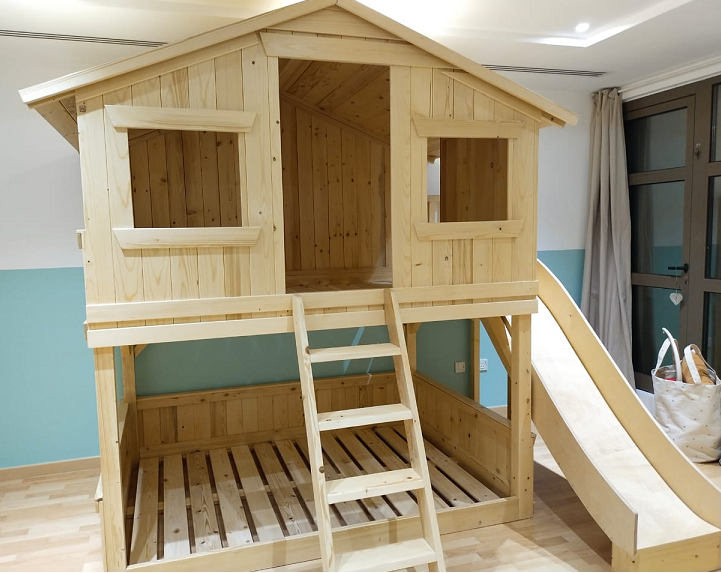 Treehouse Bunk Bed with ladder Mud Kitchens Carpentry