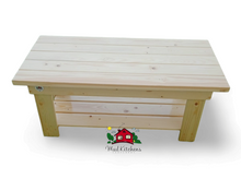 Water/sand sensory table with wooden lid