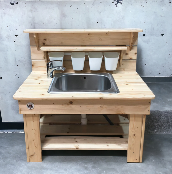 Bee Mud Kitchen with real life sink and faucet