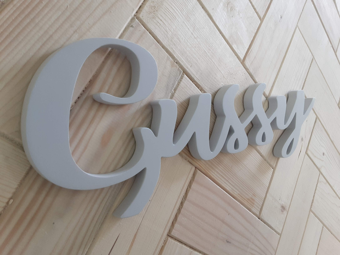 Wooden name sign - please contact us for a quote