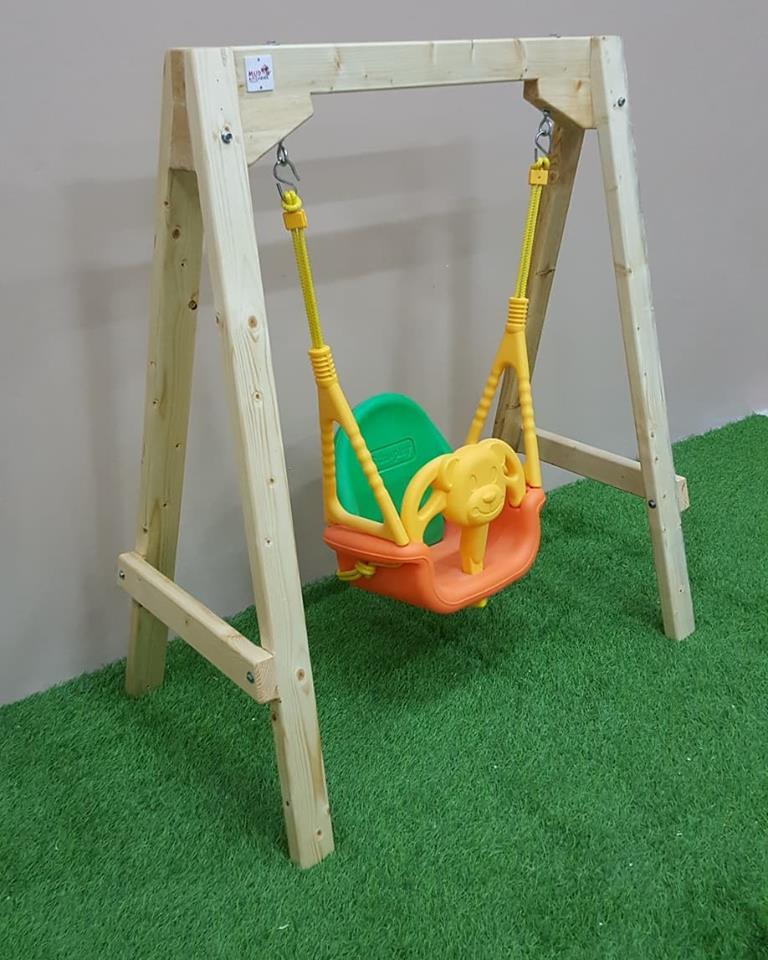 Mud Kitchens wooden stand for baby swing - Main Image