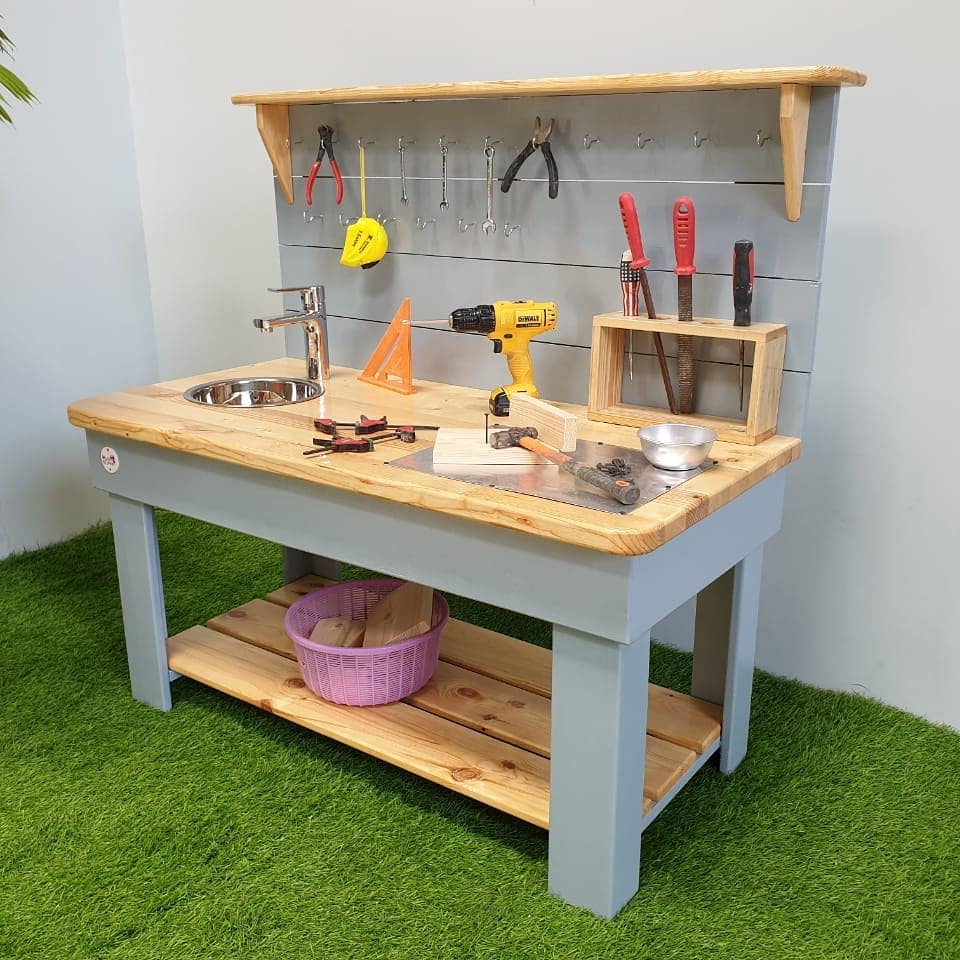 Workbench & Mud Kitchen combination with faucet