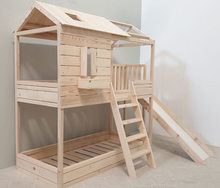 House Bunk Bed Scarlett with slide