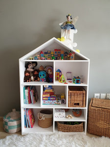 Dollhouse storage shelf