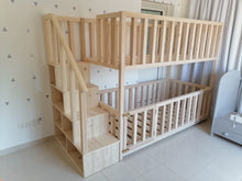 The Peyton Bunk Bed with storage stairs