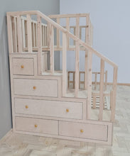 Bunk Bed Dahlia with storage cabinet stairs