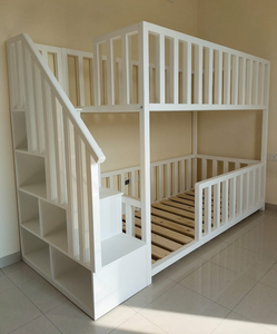 The Peyton Bunk Bed with storage stairs