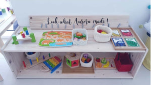 Montessori toddler shelf