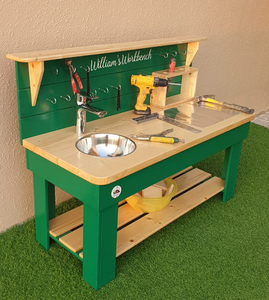 Workbench & Mud Kitchen combination with faucet
